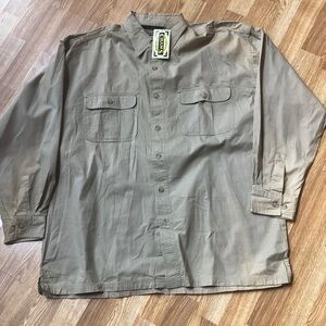 Men's Vintage Chams Khaki Shirt NWT